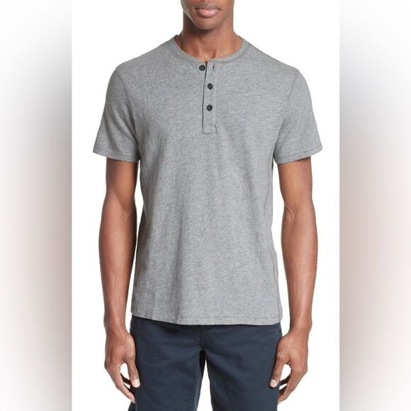 Rag and Bone Gray Short Sleeve Shirt, size XL - Picture 1 of 10